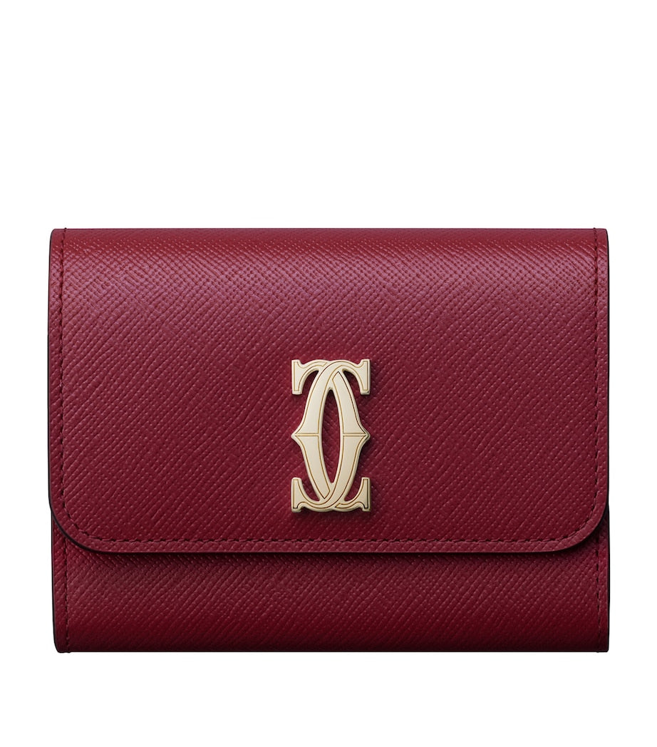 Cartier Red Mini Leather C de Cartier Wallet