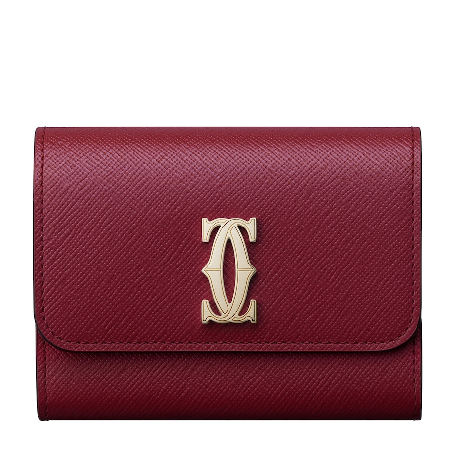Cartier Red Mini Leather C de Cartier Wallet