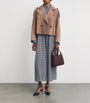 Weekend Max Mara Brown Suede Short-Line Trench Coat