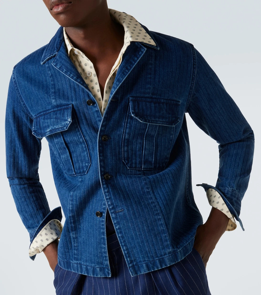 Tom Ford - Striped denim overshirt
