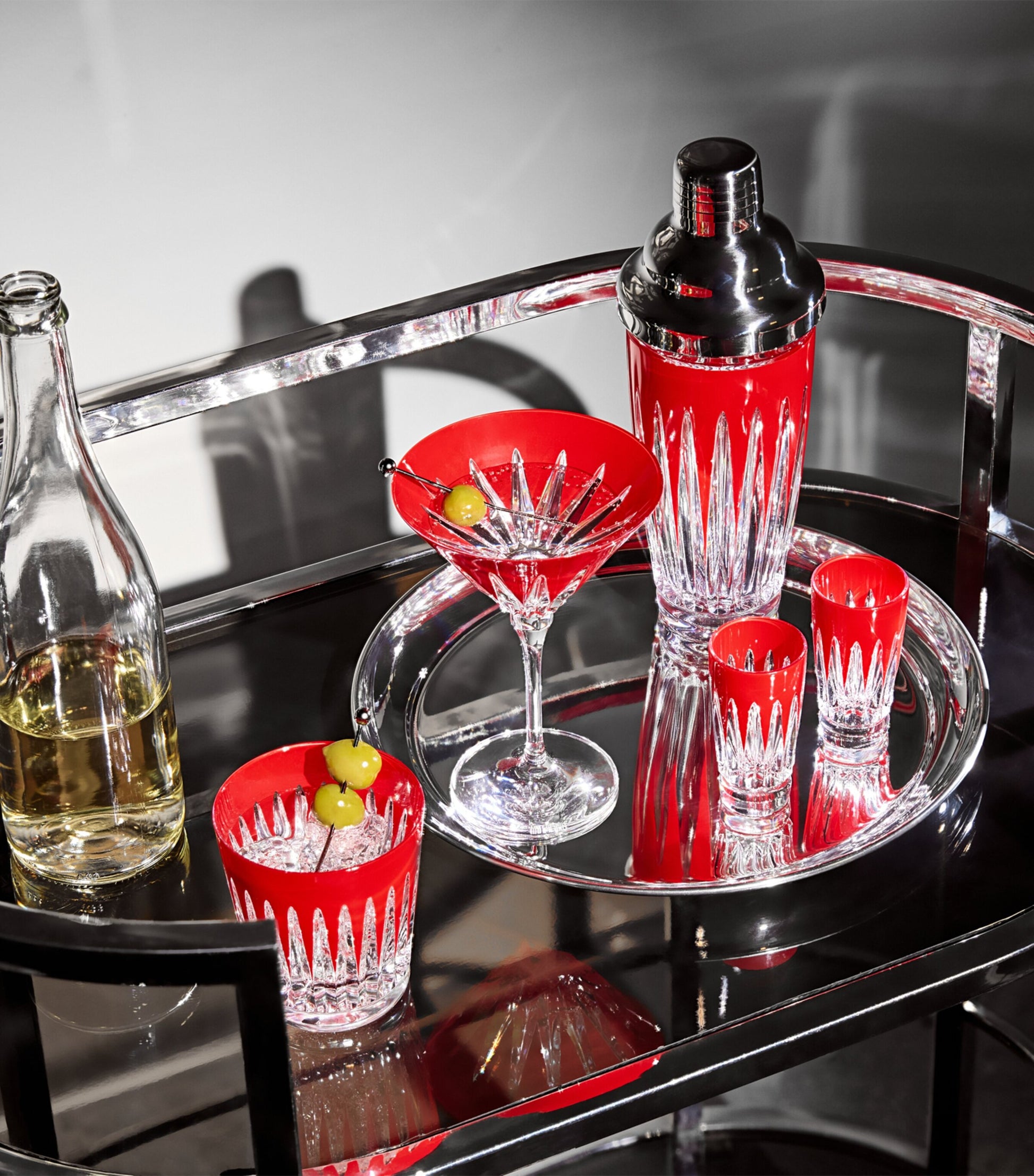 Set of 2 Crystal Firework Flutes (175ml)