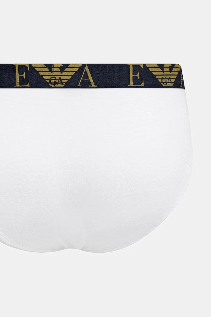 Emporio Armani Underwear erkek pamuklu elastan slip 3'lü