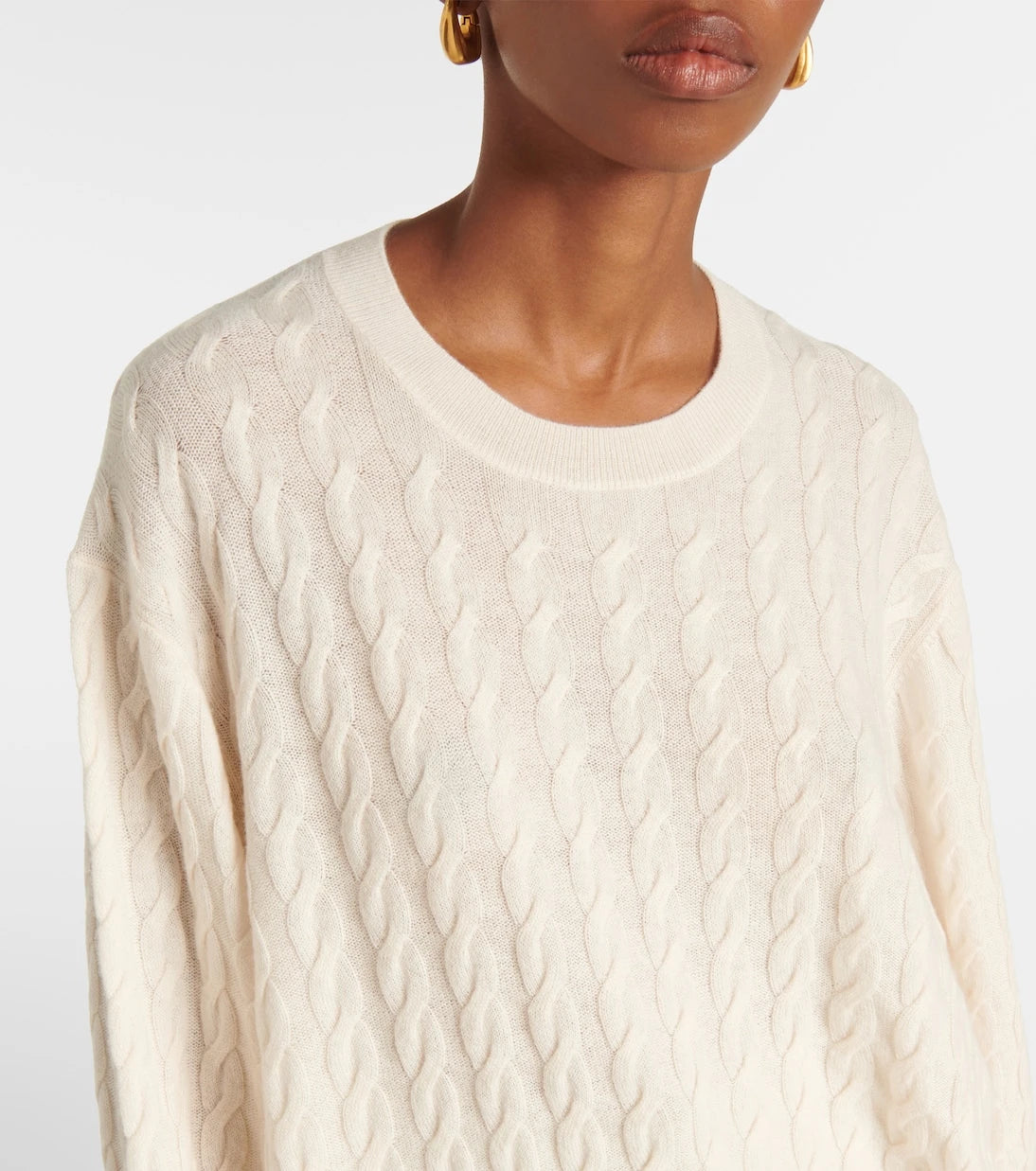 Jardin des Orangers - Cable-knit wool and cashmere sweater