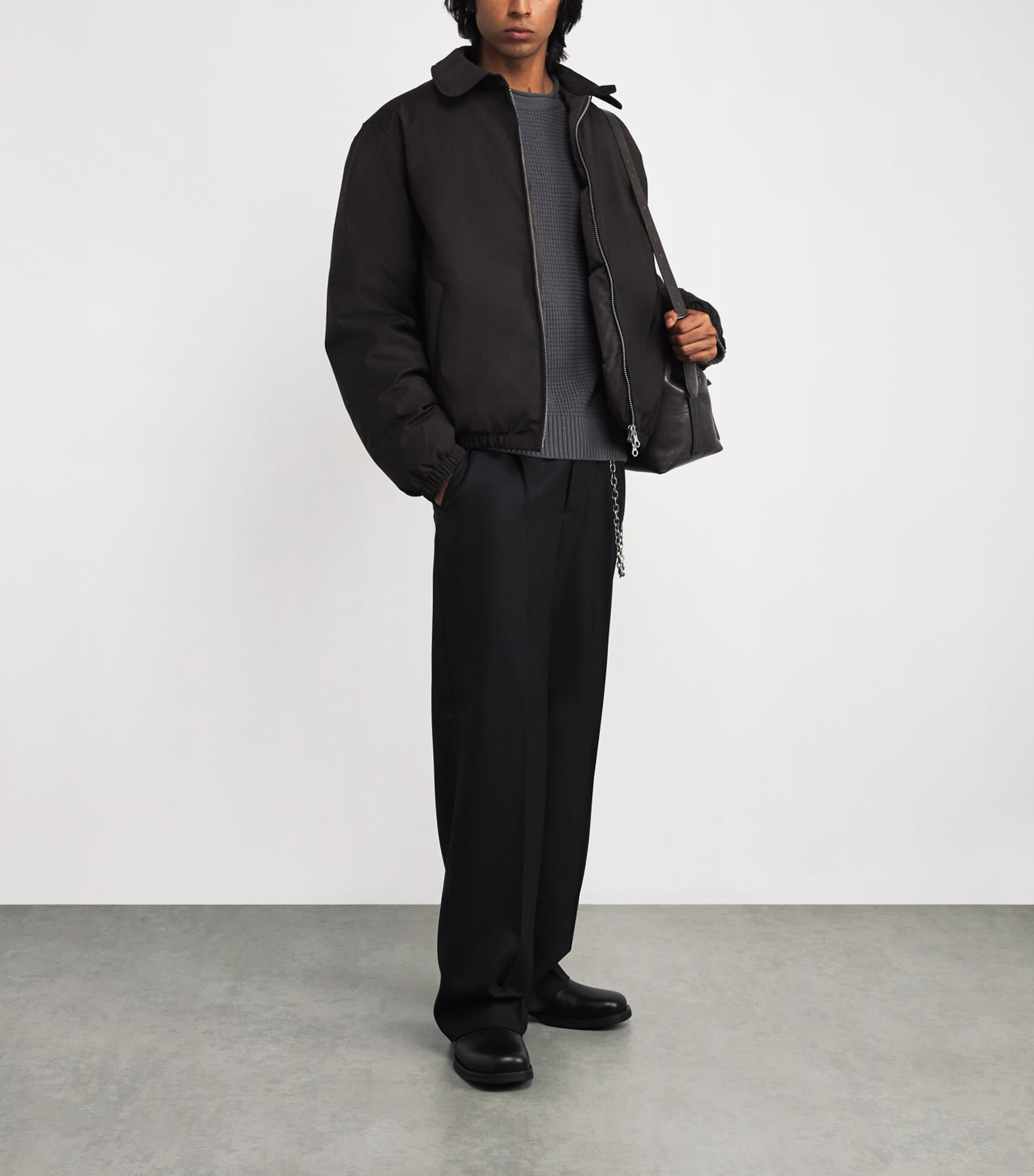 Stone Island Grey GHOST PIECE Virgin Wool Sweater