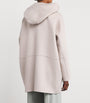 Iris Von Arnim Pink Wool-Cashmere Dance Slim Hoodie
