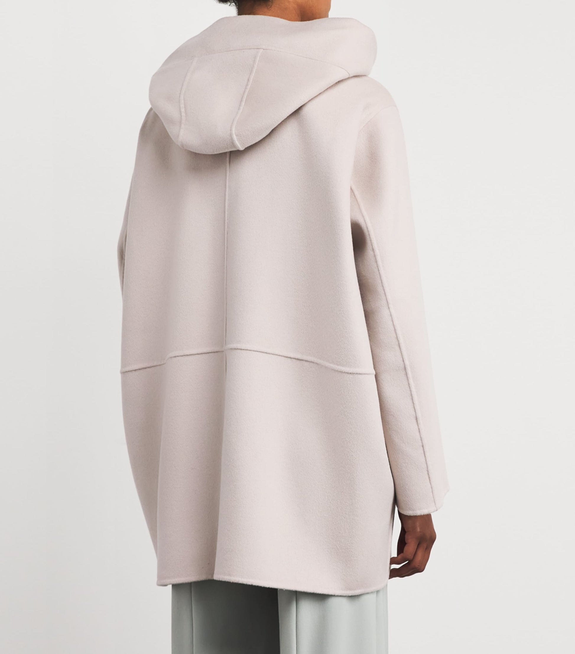 Iris Von Arnim Pink Wool-Cashmere Dance Slim Hoodie