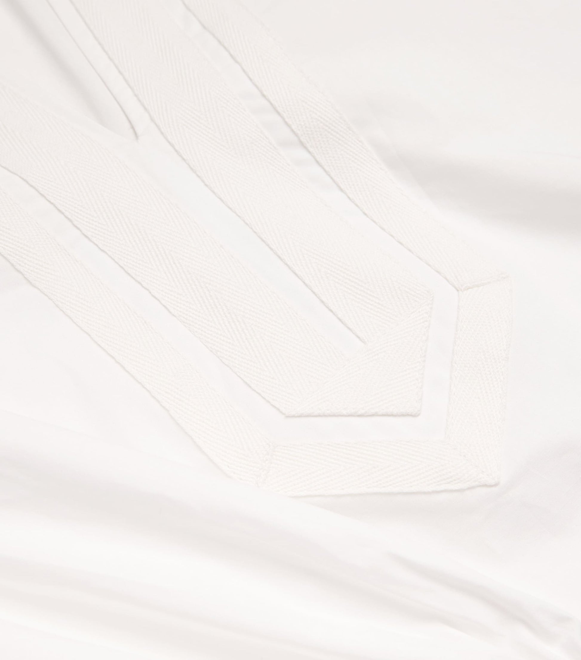 White Cotton Tunic Mini Dress