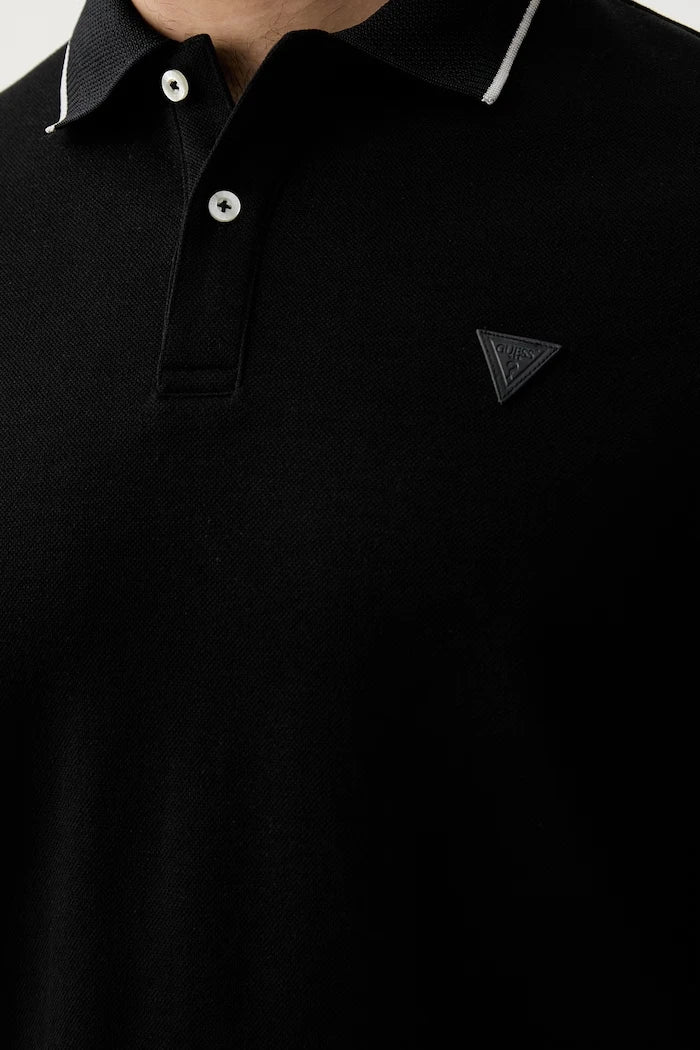 Guess yakalı erkek pamuklu tişört