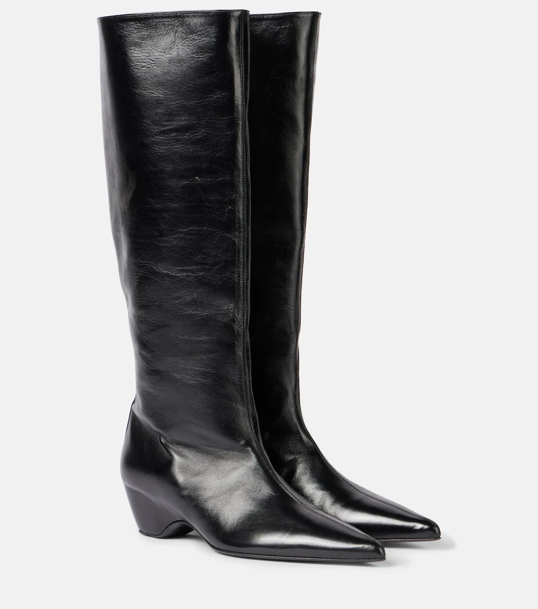 Khaite - Sybil 40 leather knee-high boots