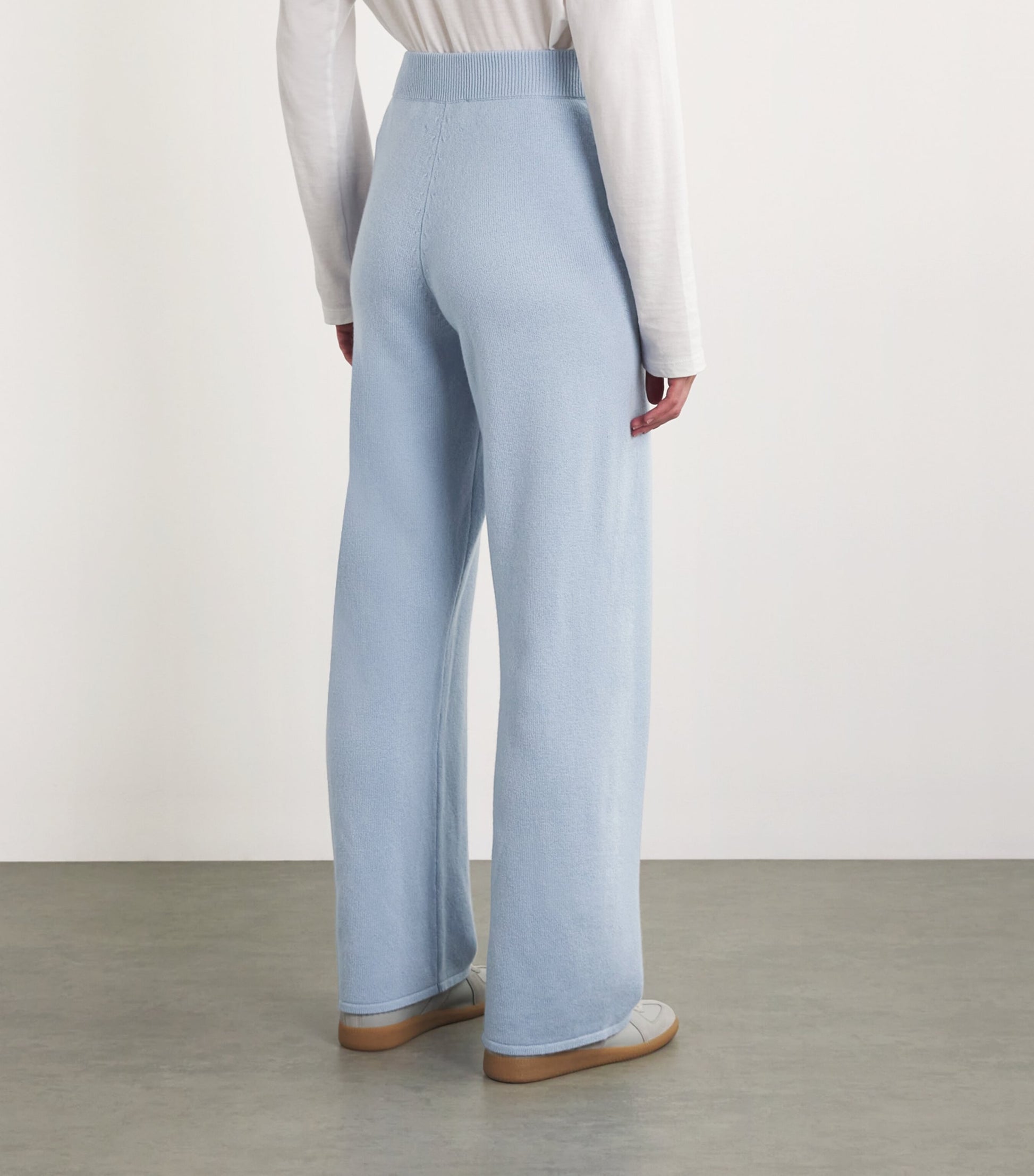 Cashmere Wide-Leg Sweatpants