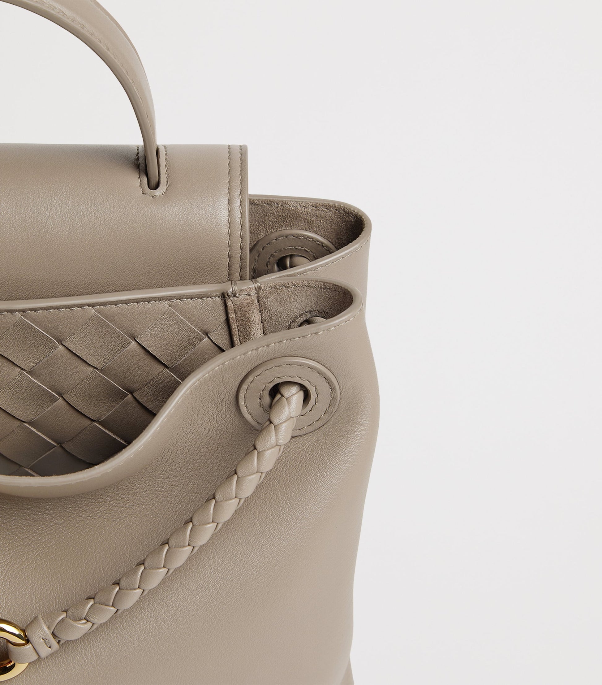 Bottega Veneta Grey Small Leather Ciao Ciao Tote Bag