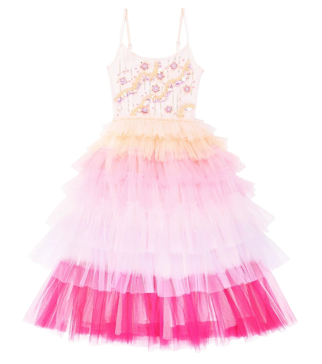 Tutu Du Monde - Portrait embellished tulle dress