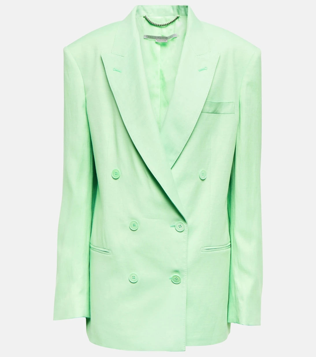 Stella McCartney - Double-breasted linen-blend blazer