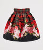 Tartan and Floral Skirt (2-12 Years)