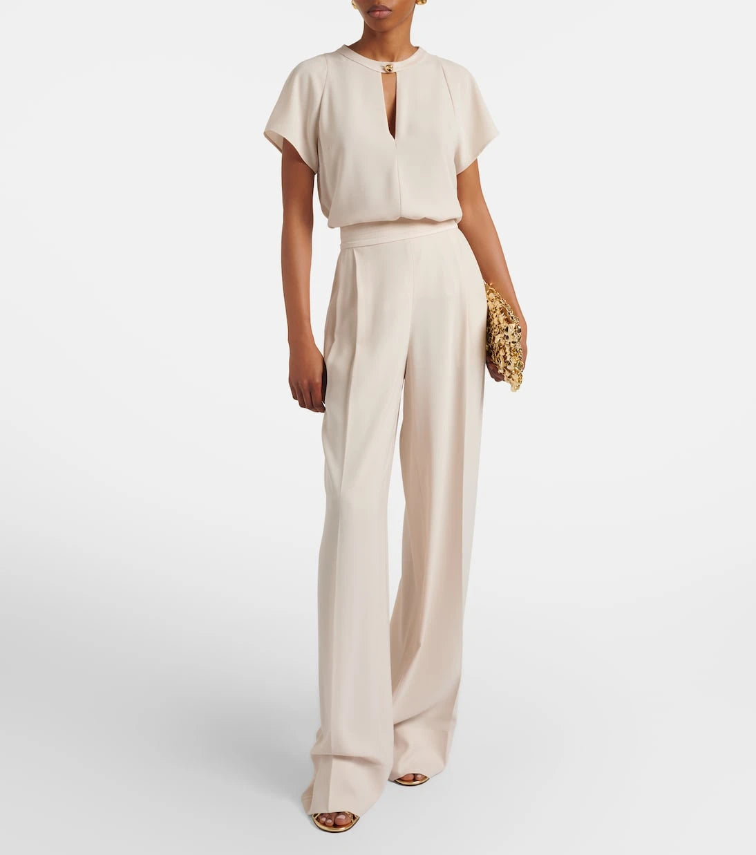 Joseph - Cara crêpe wide-leg pants