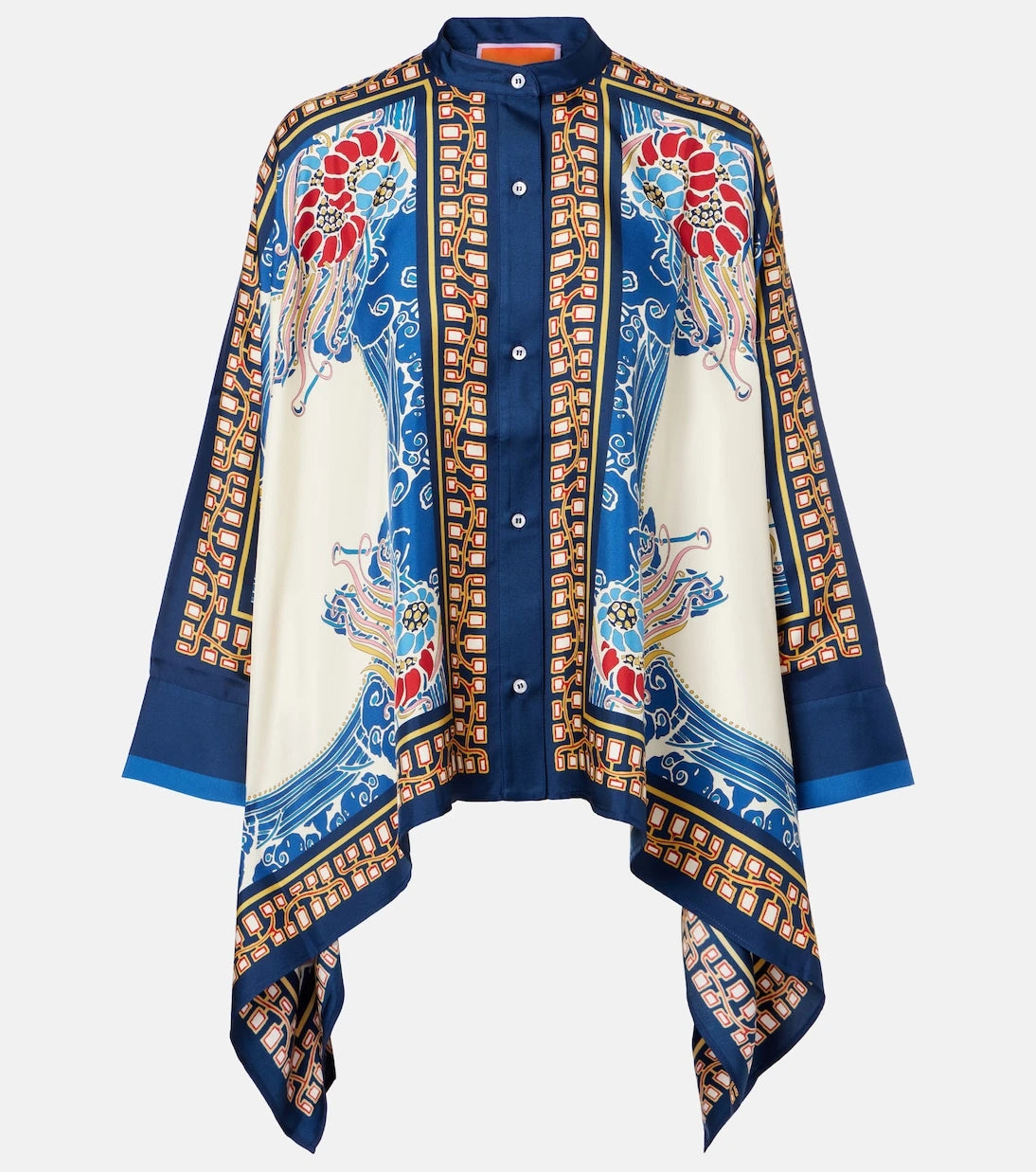 La DoubleJ - Foulard printed silk twill shirt