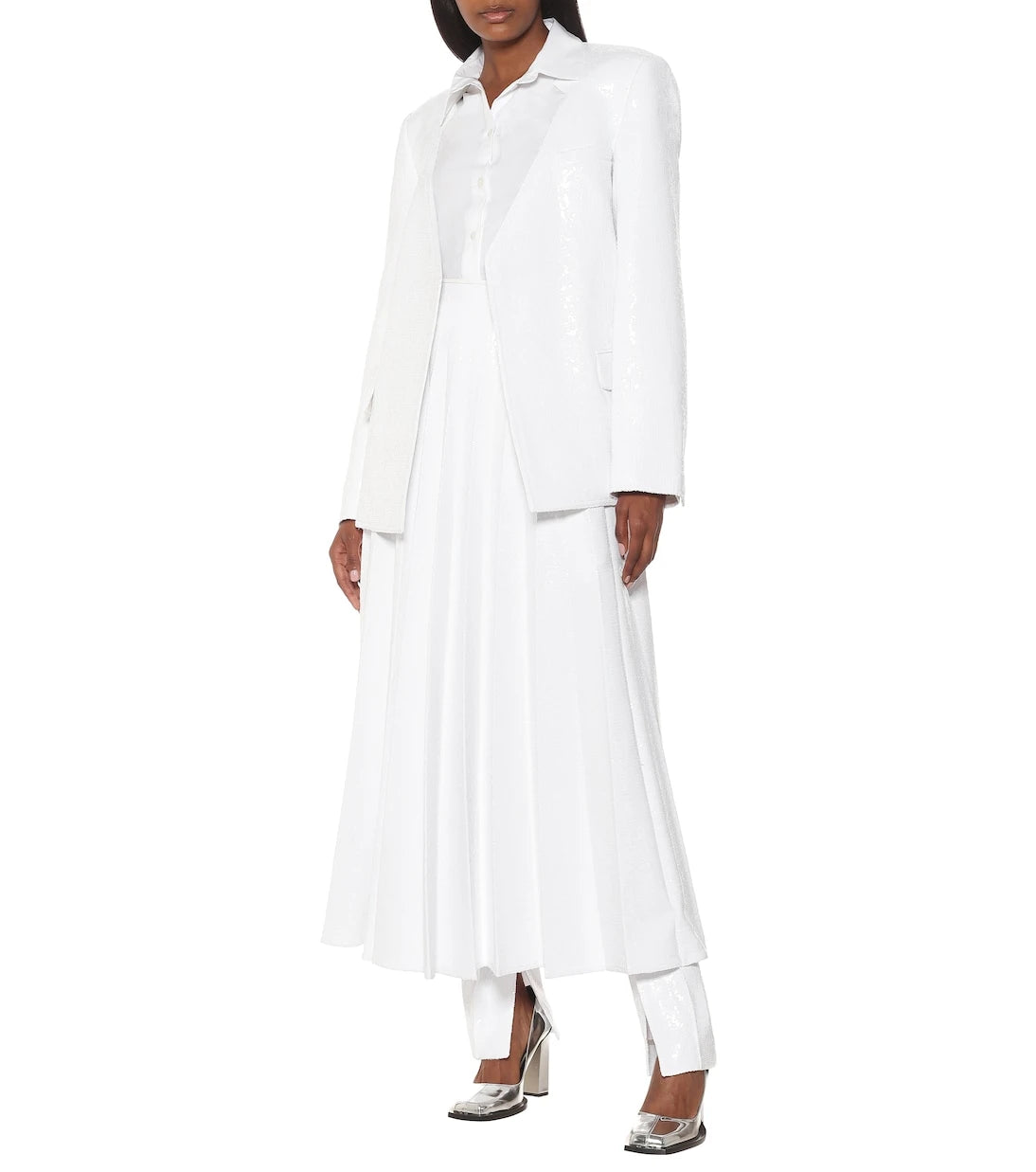 Peter Do - Sequined high-rise midi skirt