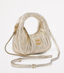 Miu Miu Metallic Mini Matelassé Leather Wander Top-Handle Bag