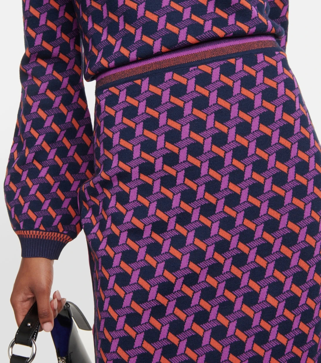 Diane von Furstenberg - Hazel jacquard midi skirt