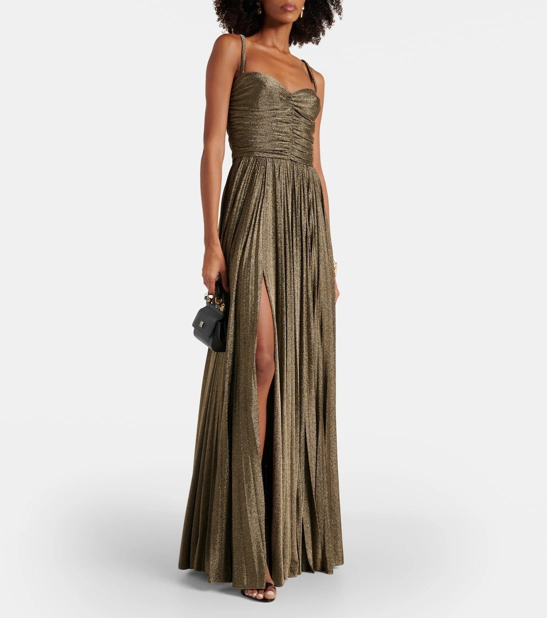 Dolce&Gabbana - Ruched metallic gown