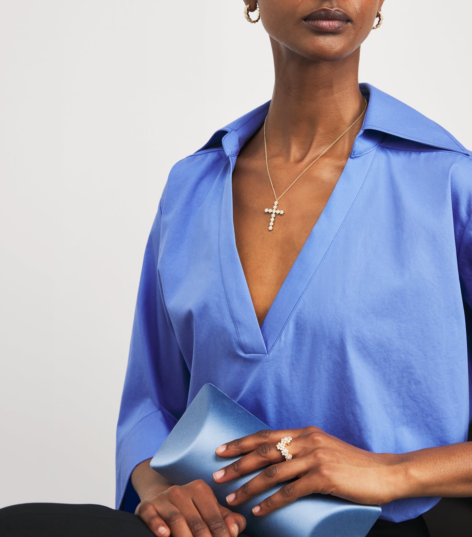 Sophie Bille Brahe Yellow Gold and Diamond Fleur de Pernille Necklace