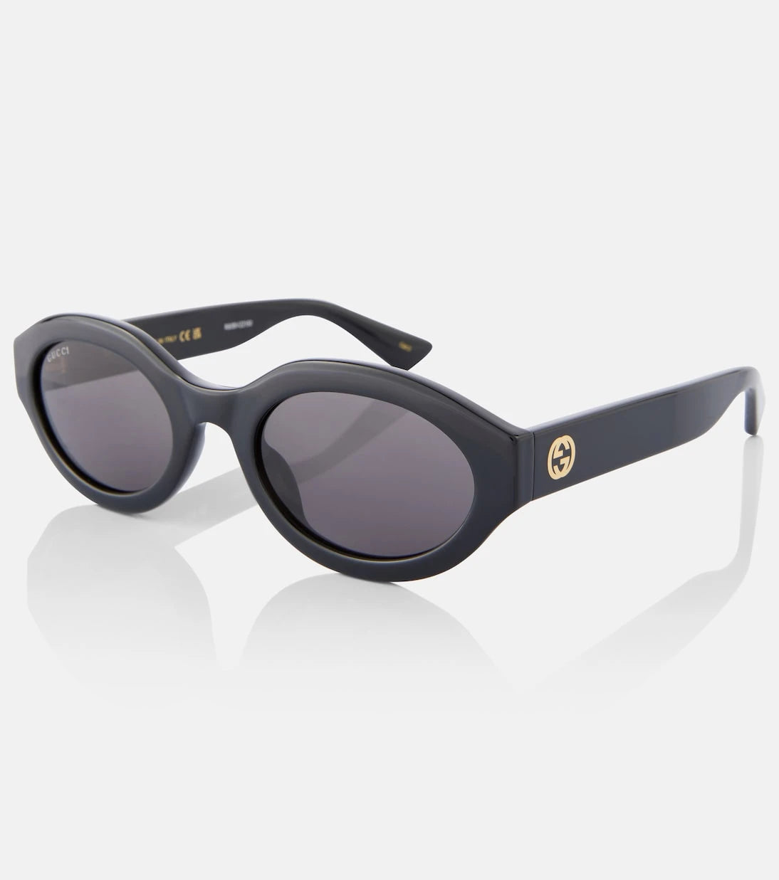 Gucci - Minimal GG oval sunglasses