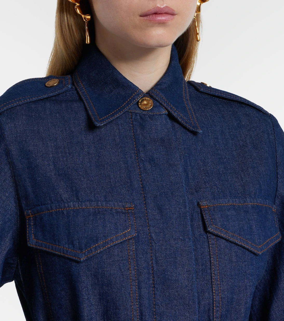 Zimmermann - Denim midi dress