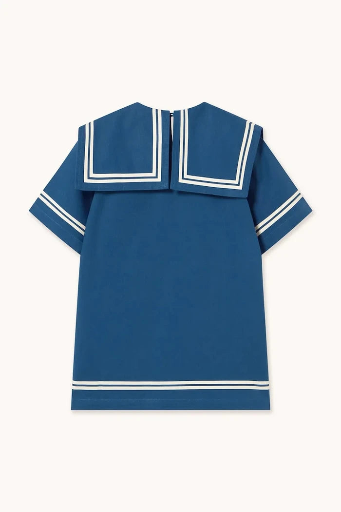 Linenli Çocuk Elbisesi Tinycottons STRIPES TINY DRESS