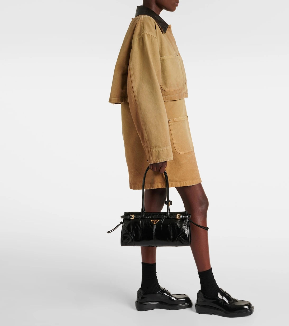 Prada - Prada Bonnie Medium leather shoulder bag