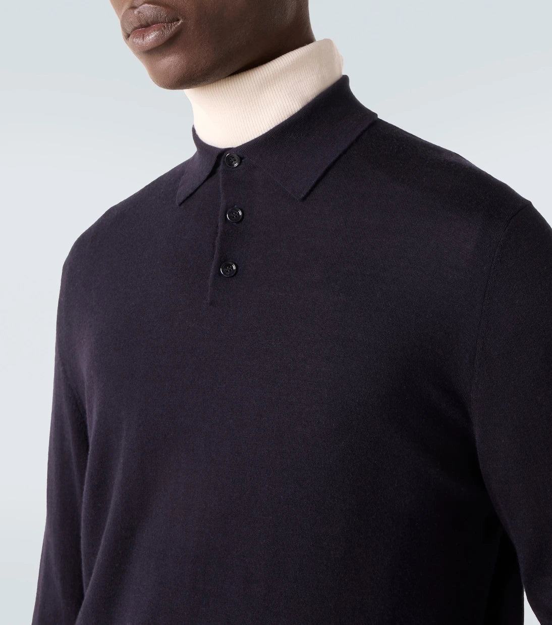 Allude - Virgin wool polo sweater