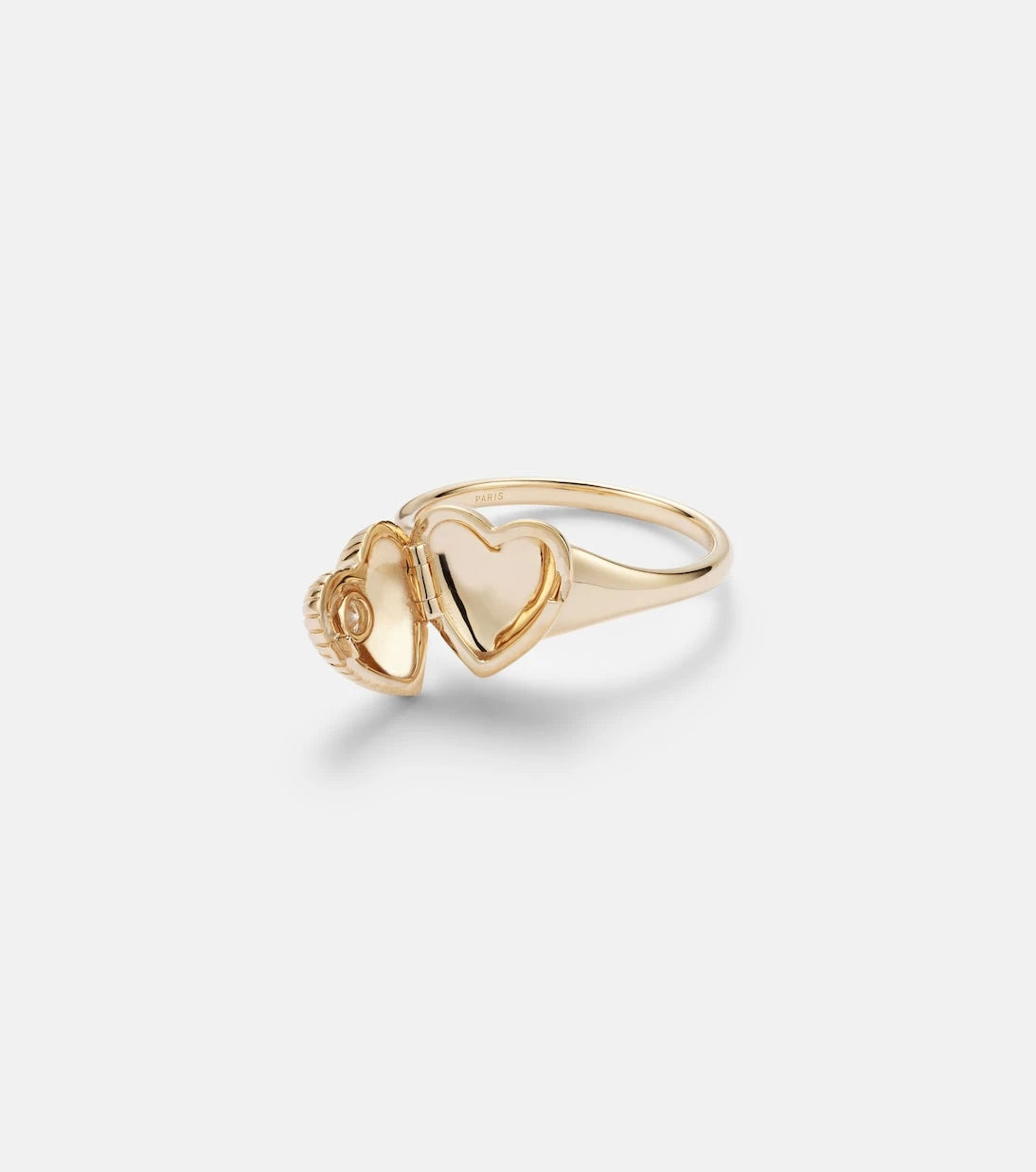 Persée - 9kt gold ring with diamond