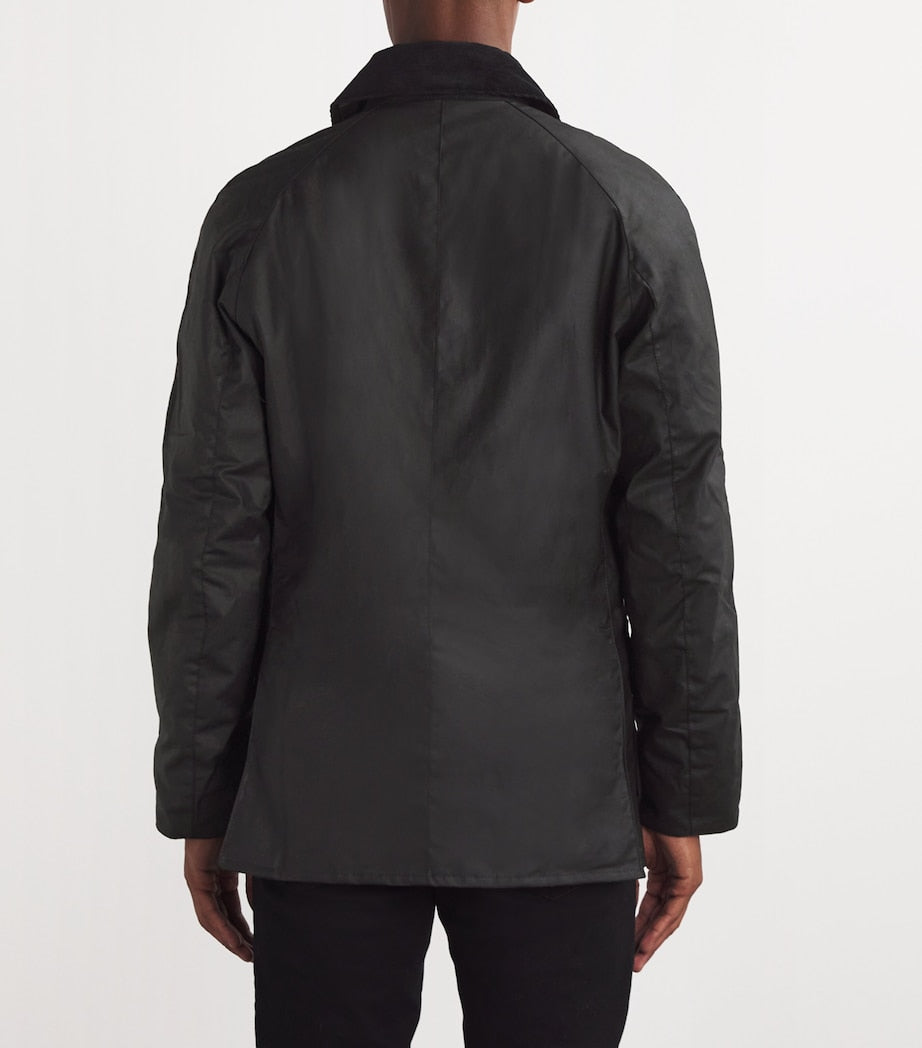 Barbour Black Waxed Ashby Jacket