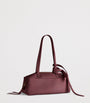 Balenciaga Red Small Leather Carrie Bowling Top-Handle Bag
