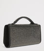 Stella McCartney Black Embellished Falabella Top-Handle Clutch Bag