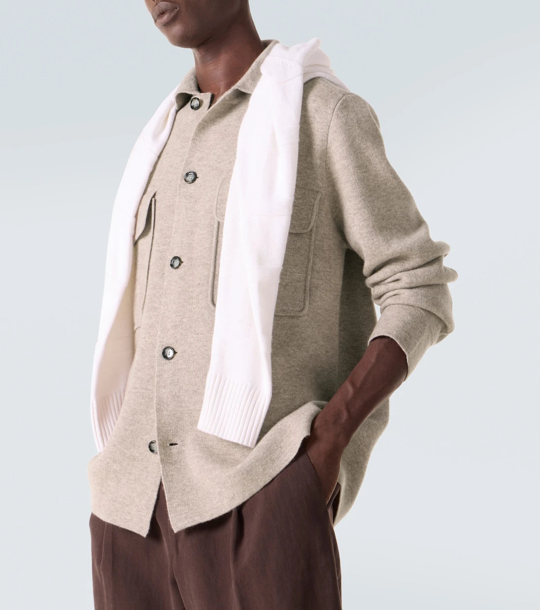 Allude - Wool and cashmere overshirt