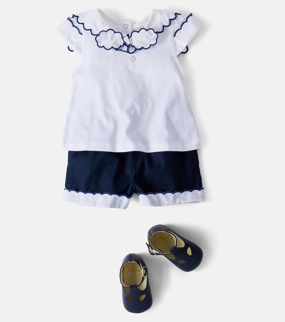 Patachou - Baby cotton-blend top and shorts set