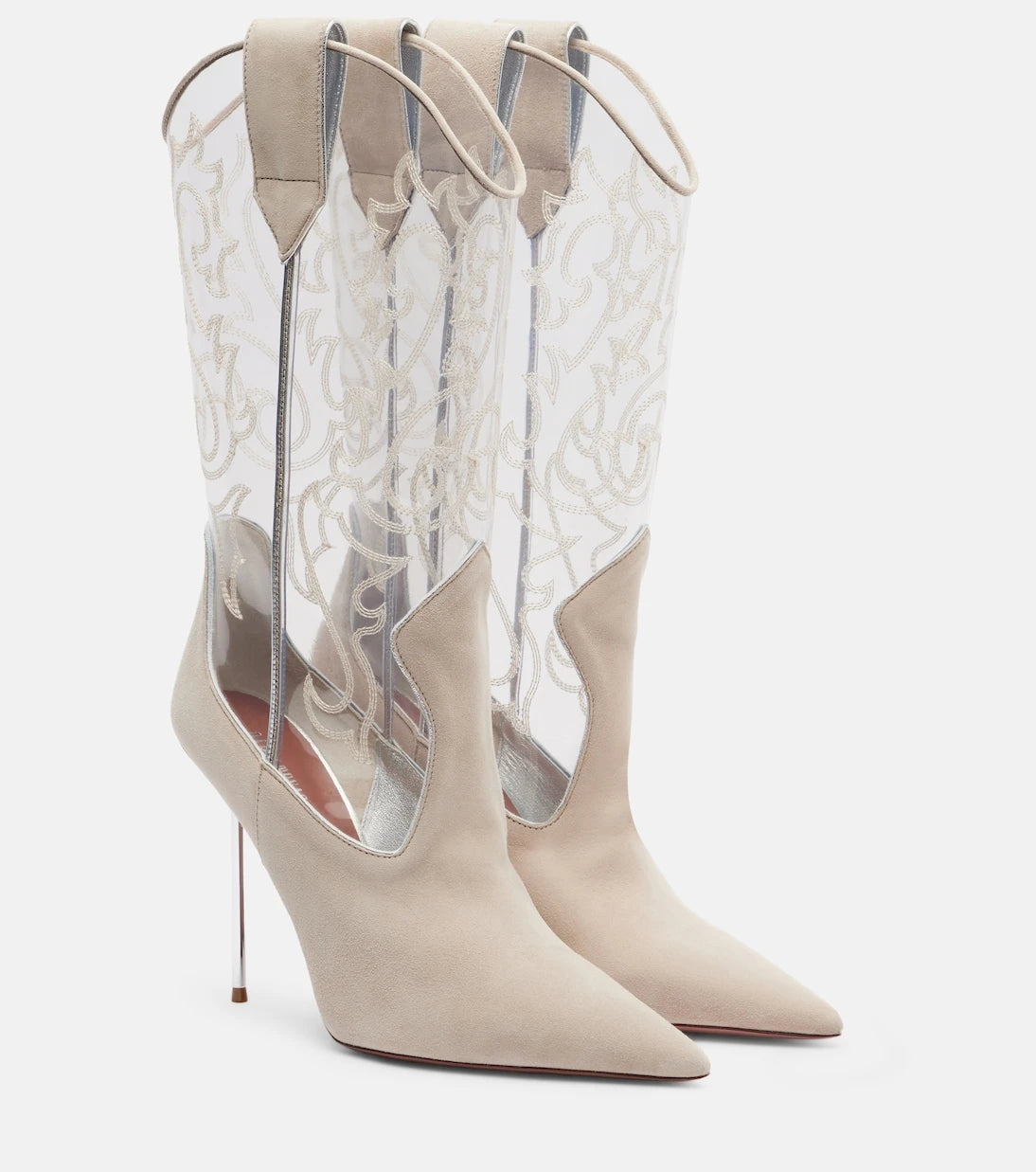 Paris Texas - Lidia 105 suede and PVC cowboy boots