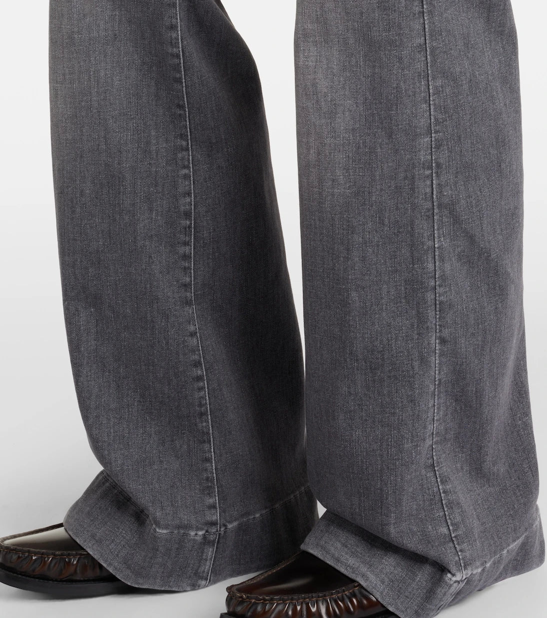 7 For All Mankind - بنطلون جينز مودرن دوجو واسع بخصر عالٍ
