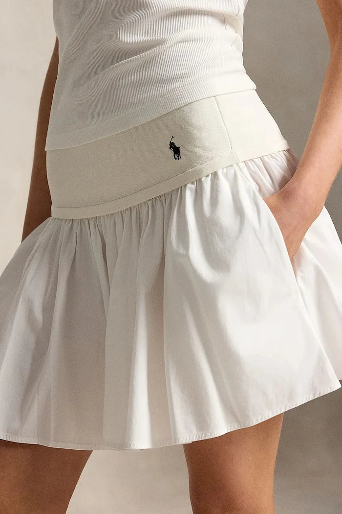 Polo Ralph Lauren пола от памук POPLIN-WVN-SKIRT