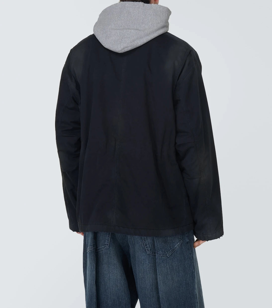 Balenciaga - باركا كبيرة الحجم من قطن الغبردين