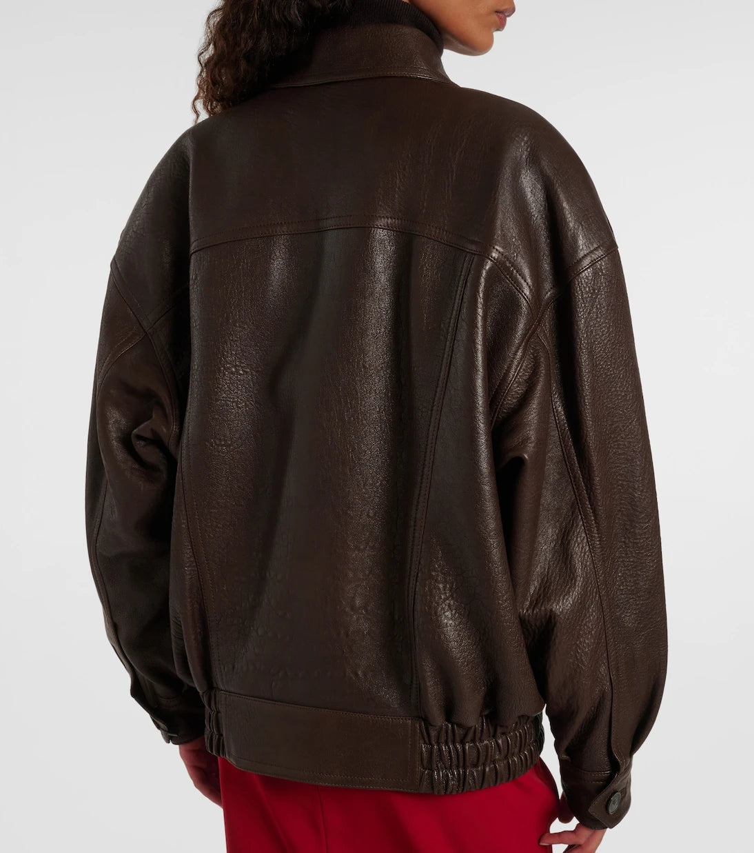 Saint Laurent - Leather bomber jacket