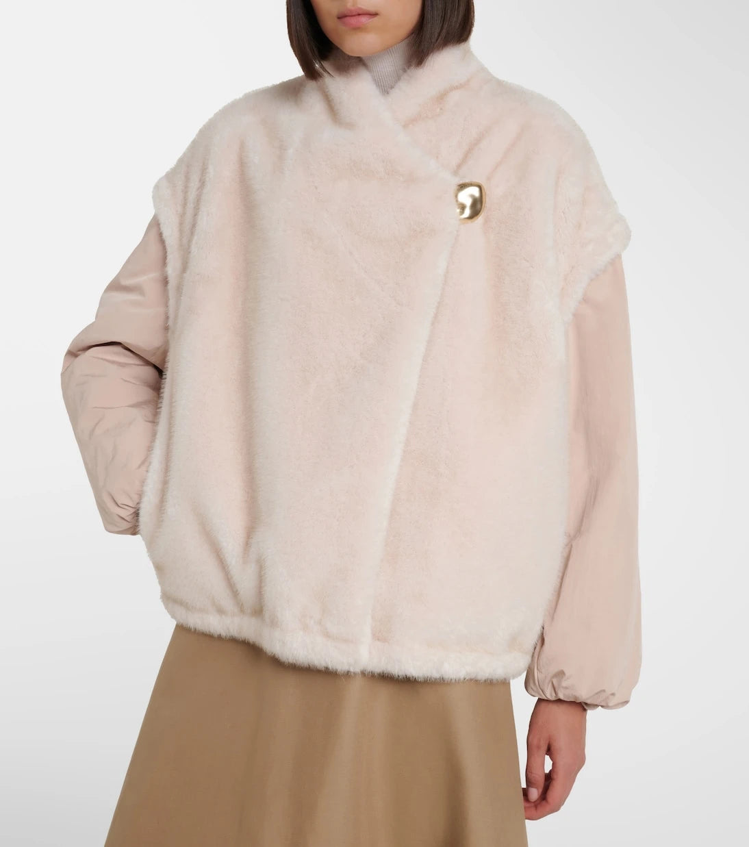 Moncler - Chardonneret fleece down jacket