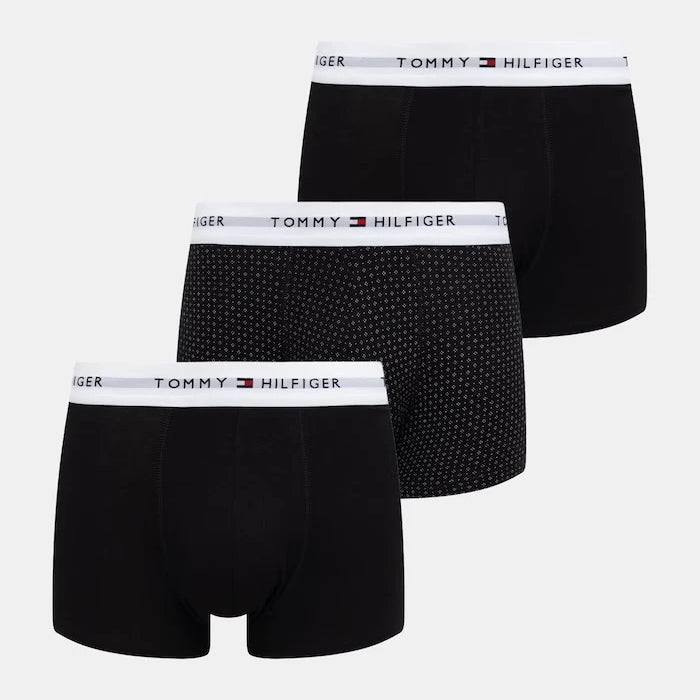 Tommy Hilfiger erkek pamuklu elastanlı dar boxer 3'lü paket