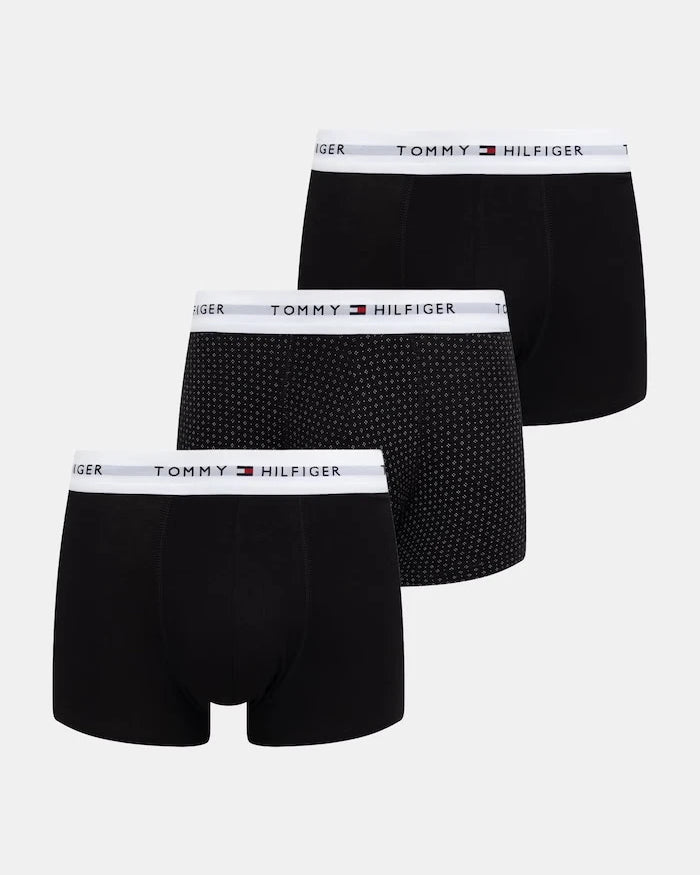 Tommy Hilfiger erkek pamuklu elastanlı dar boxer 3'lü paket