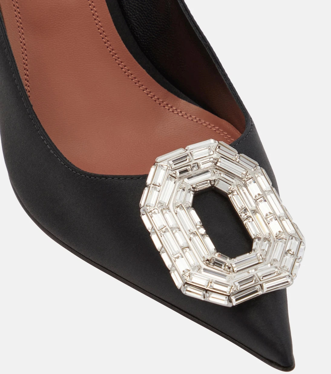 Amina Muaddi - Camelia satin pumps