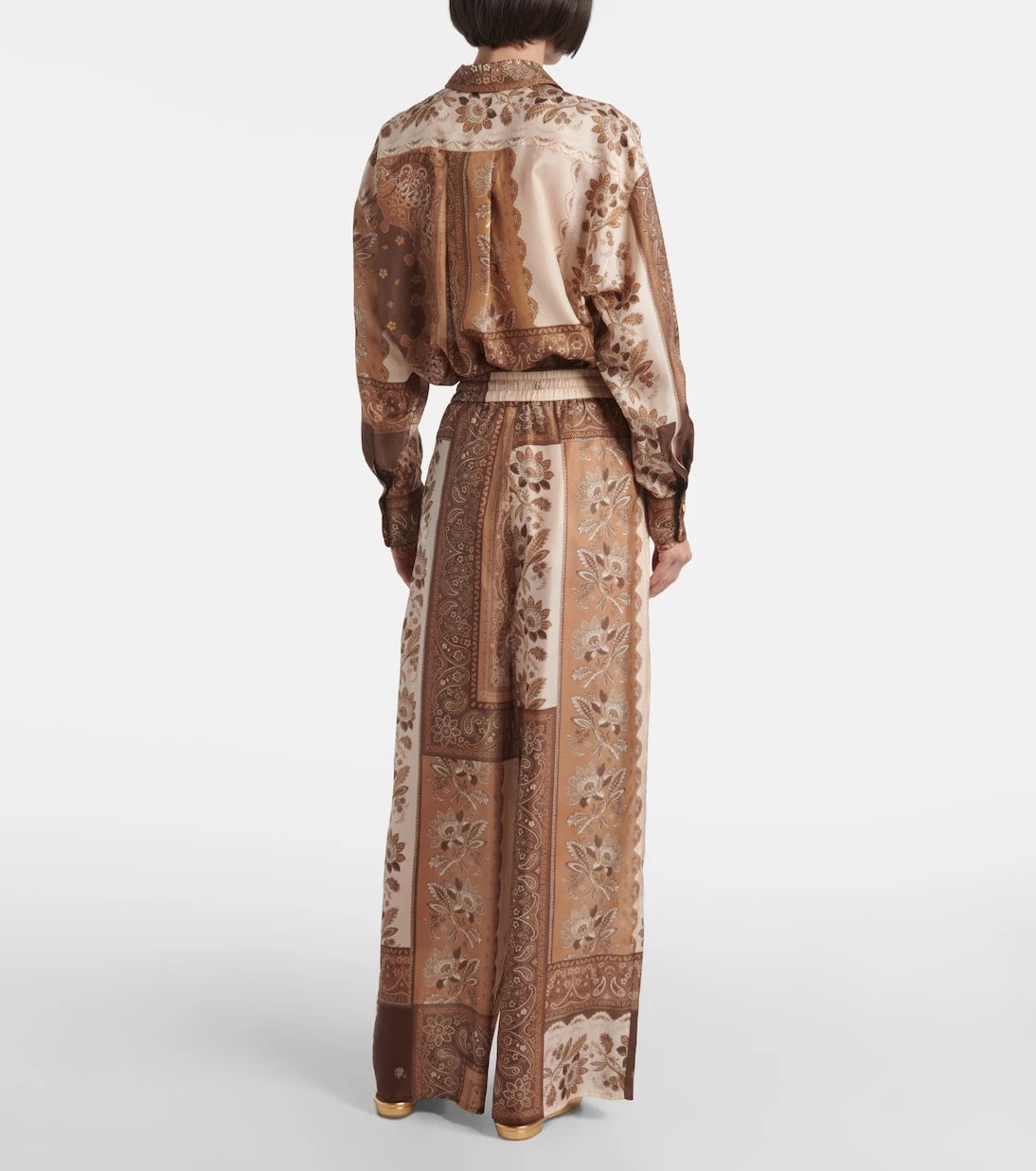 Zimmermann - Lucky printed silk straight pants