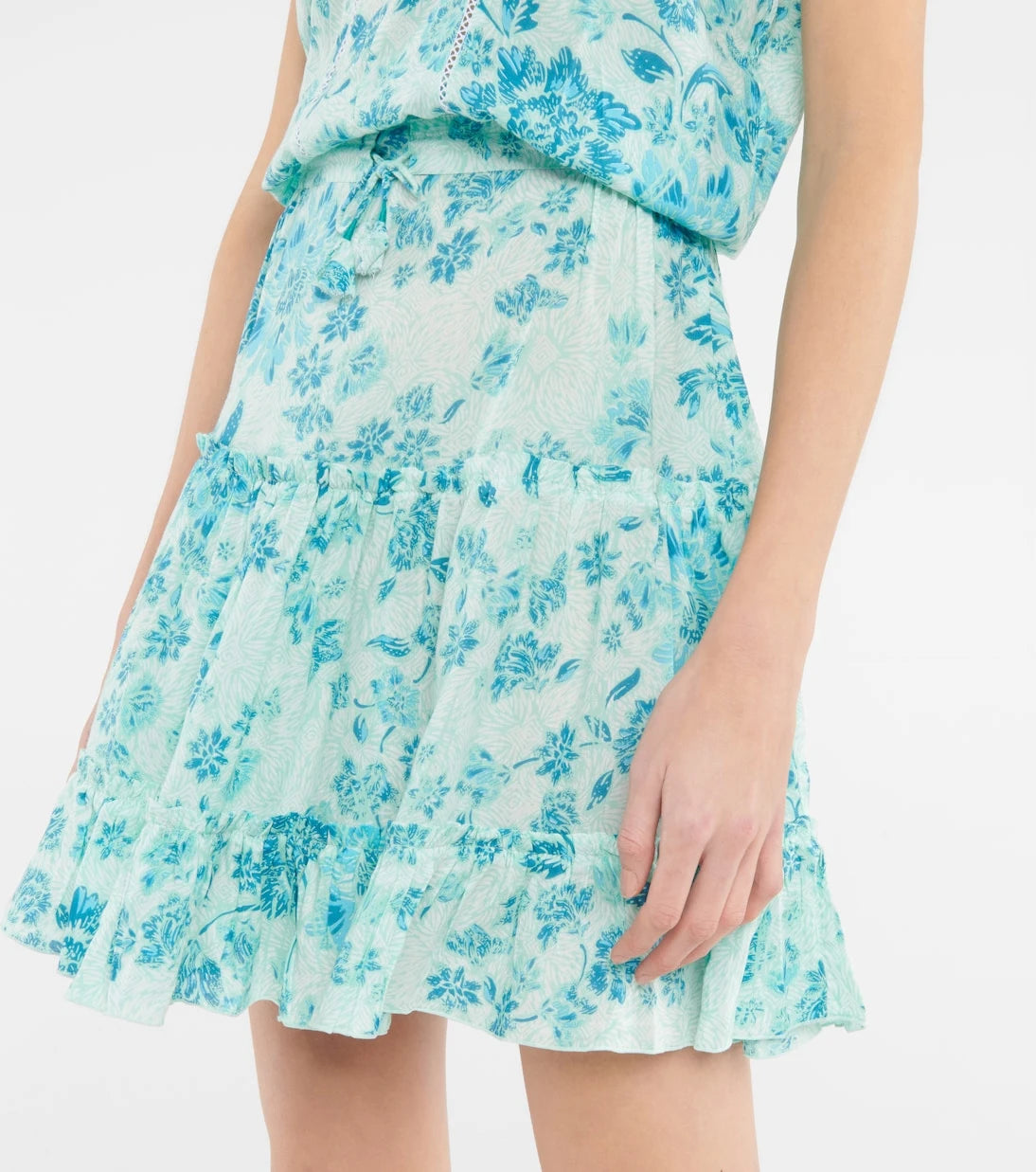 Poupette St Barth - Clara tasseled printed minidress
