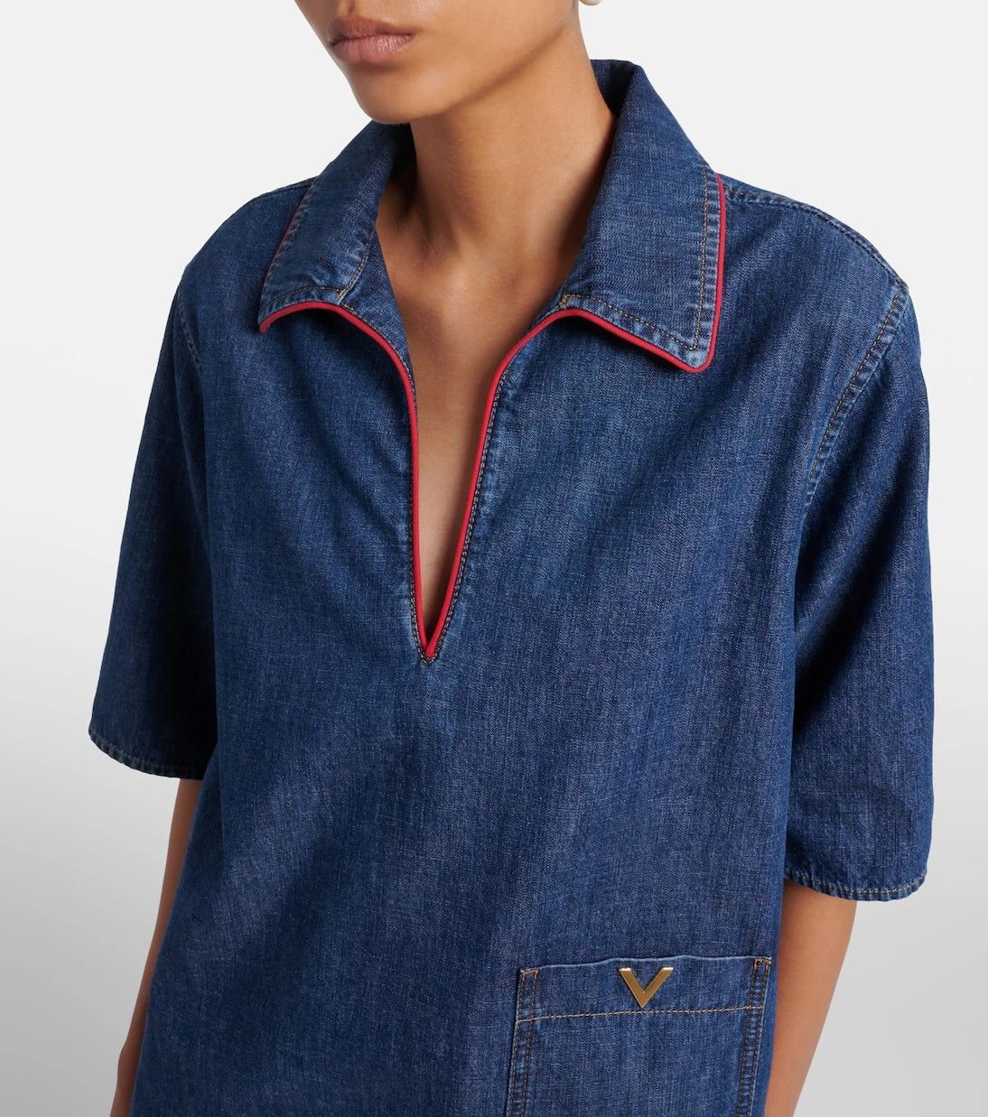 Valentino - VGold denim top