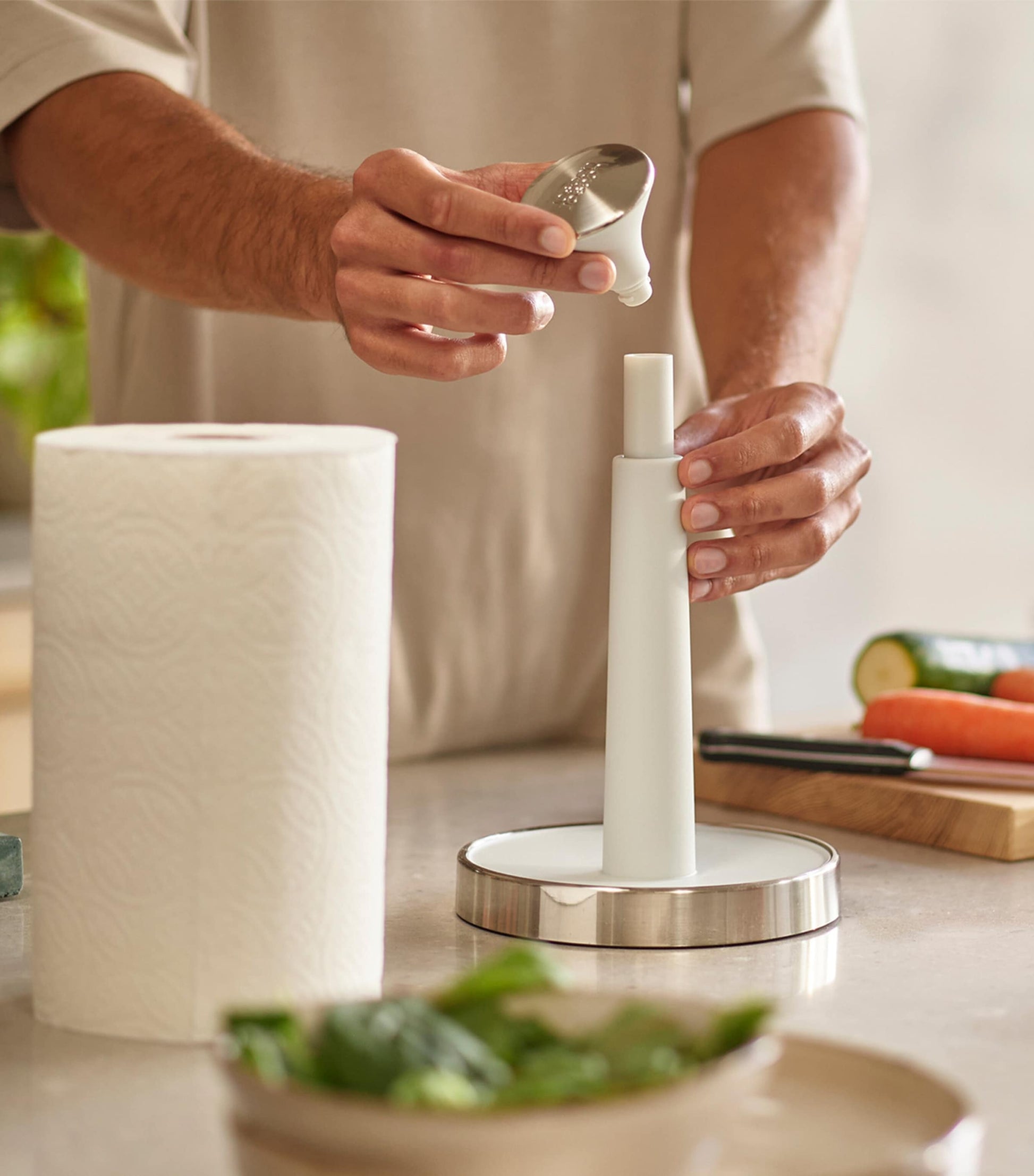 Joseph Joseph Push and Tear Kitchen Roll Holder