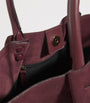 Demellier Burgundy Medium Suede New York Tote Bag